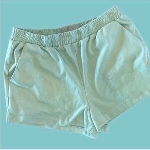 Forever 21 Blue Athletic Shorts with Elastic Waistband